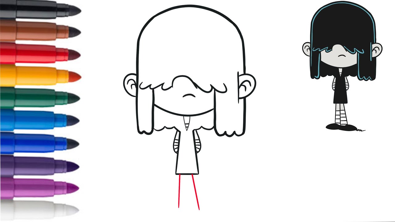 Comment dessiner lucy loud étape par étape bienvenue chez les loud