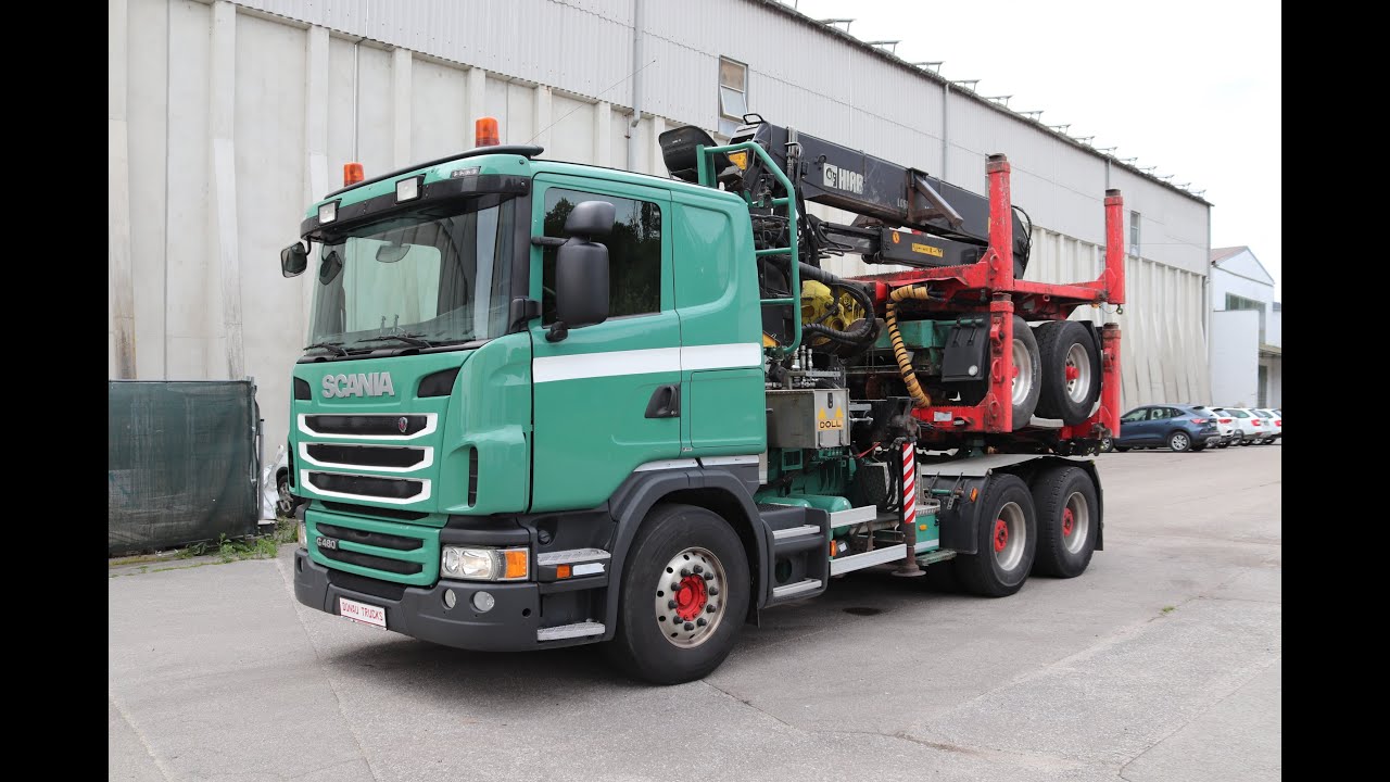 Scania G480 Holztransporter Lkw Langholz/timber transport truck long timber