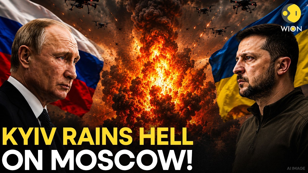 Russia-Ukraine LIVE: Kyiv Unleashes Massive Drone Blitz, Black Smoke Engulfs Russian Capital Moscow