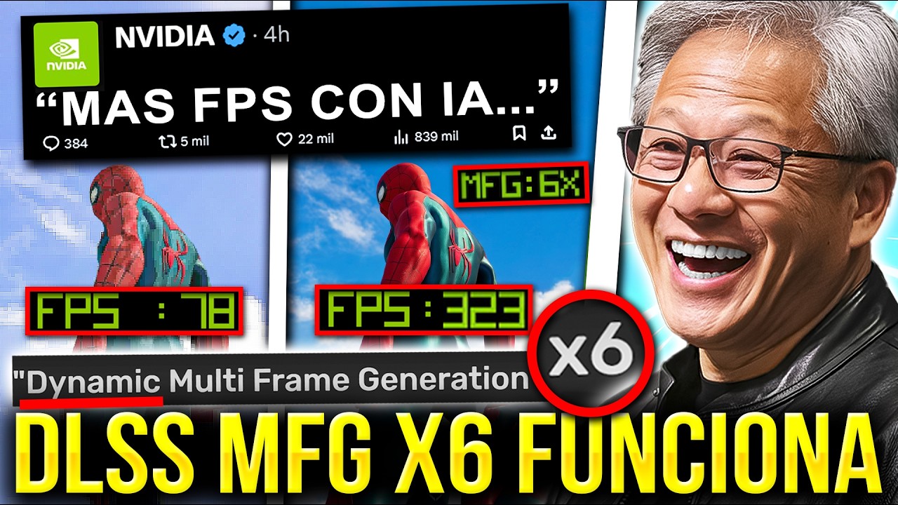 &iexcl;YA DISPONIBLE! Descargar GRATIS DLSS 4.5 Dynamic Multi Frame generation X6 en NVIDIA RTX 50