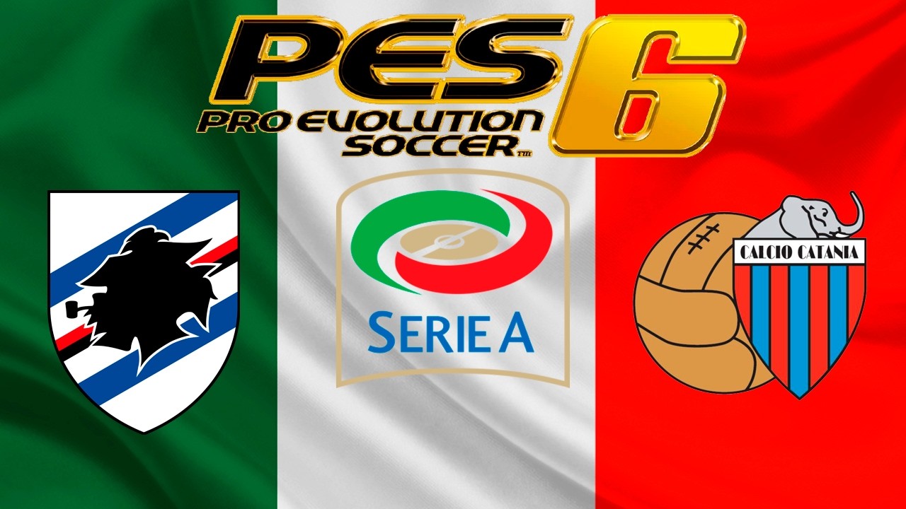 PES6 Sampdoria X Catania (1ªrodada  ) (7ª temporada do italiano)