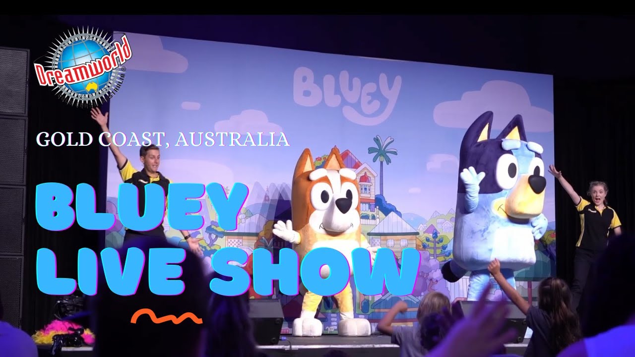 Bluey Live Interactive Show at Dreamworld Gold Coast Australia