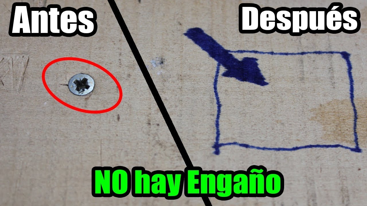 COMO OCULTAR UN TORNILLO (Trucos de Bricolaje)
