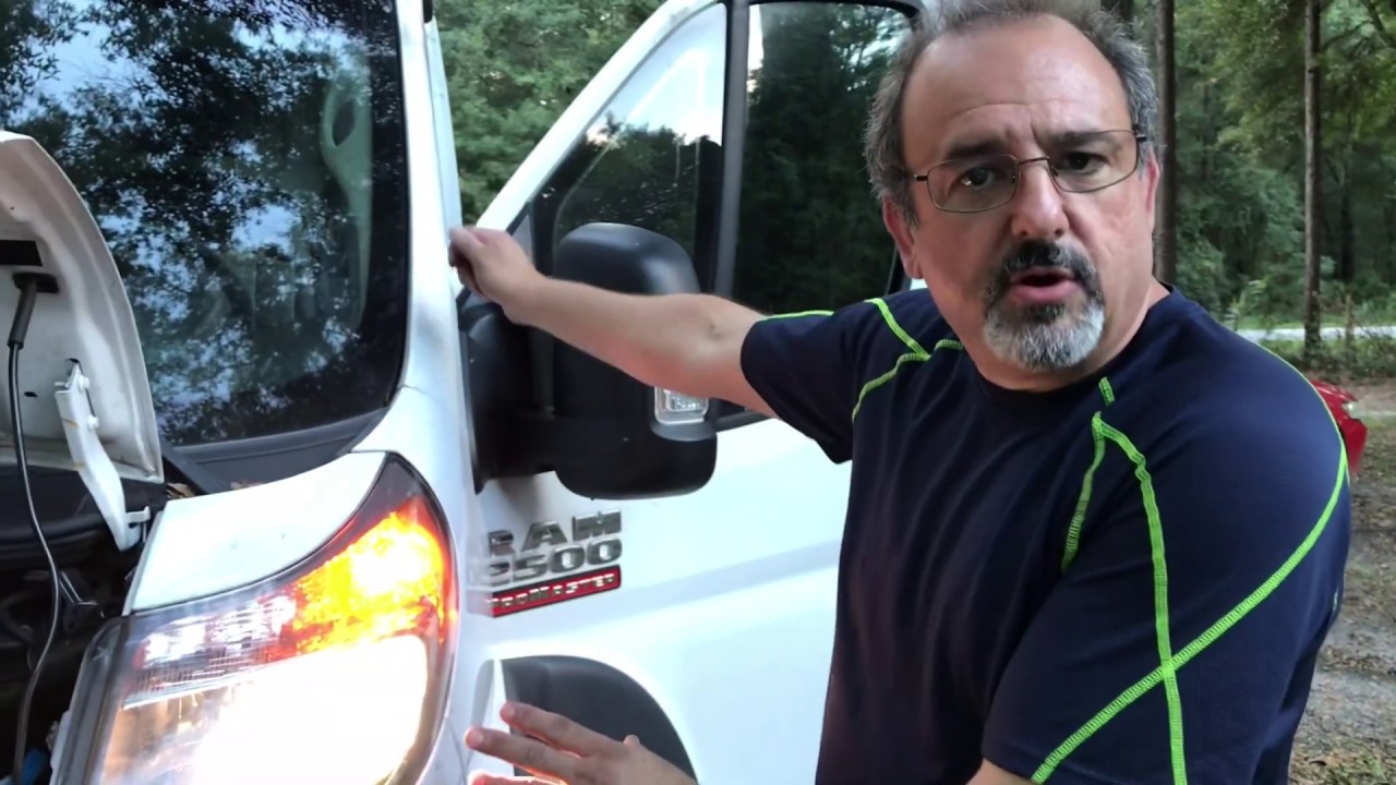 How to replace headlight bulb on a Dodge Ram Promaster 2500 DIY