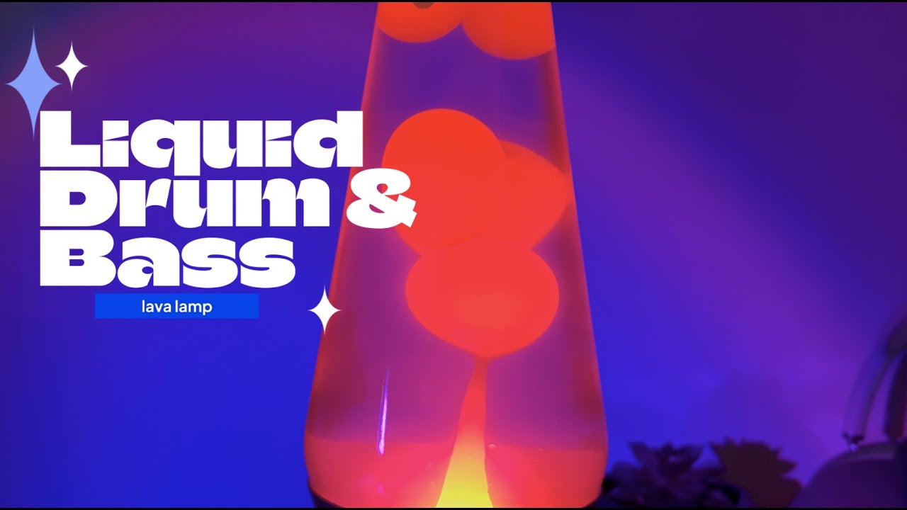 Lava Lamp 4K  | Liquid Drum & Bass Background — Study / Work / Relax