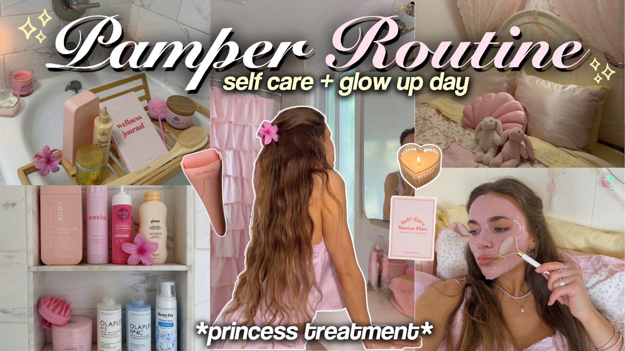 ultimate PAMPER ROUTINE DAY 🎀 giving myself princess treatment for 24 hours
