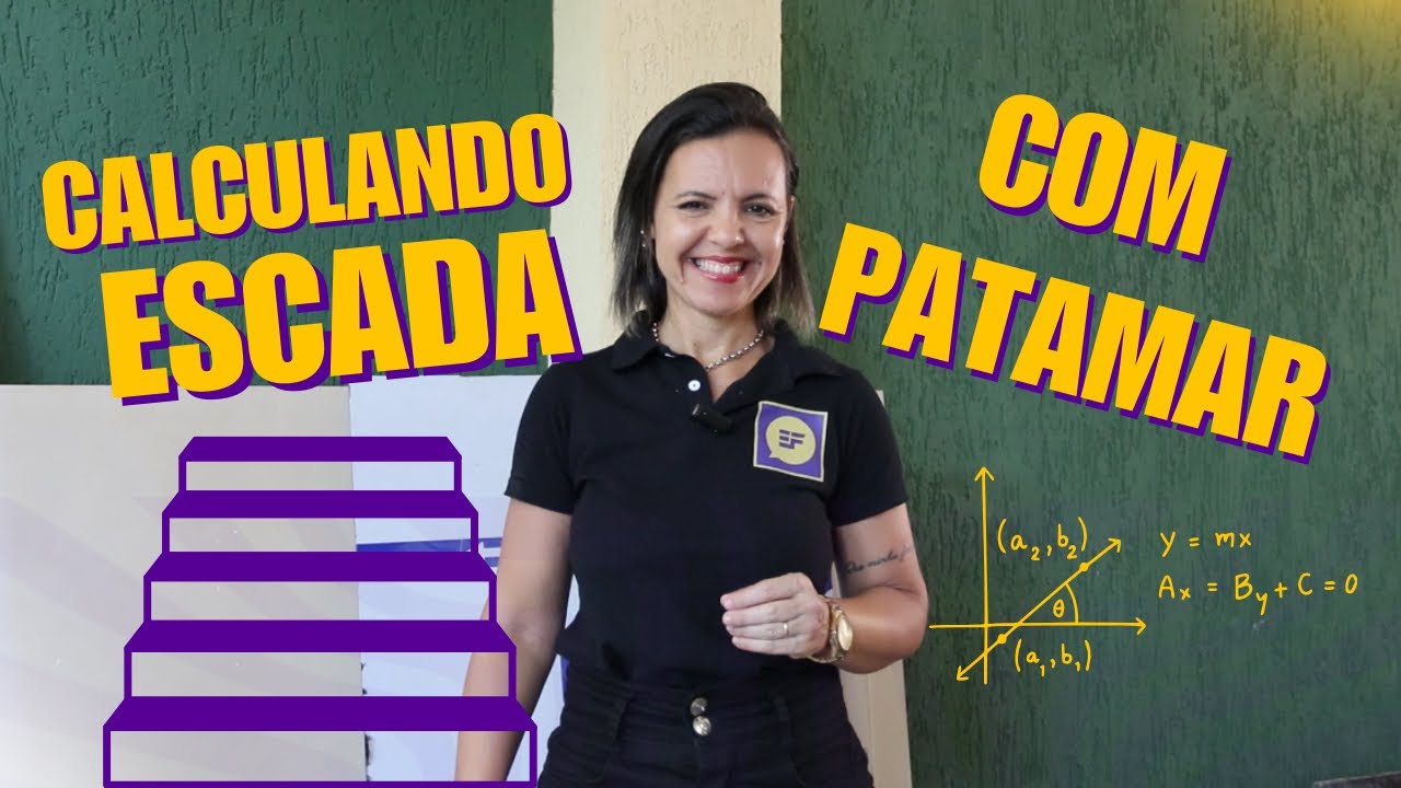 COMO CALCULAR ESCADA COM PATAMAR (PASSO A PASSO COMPLETO)