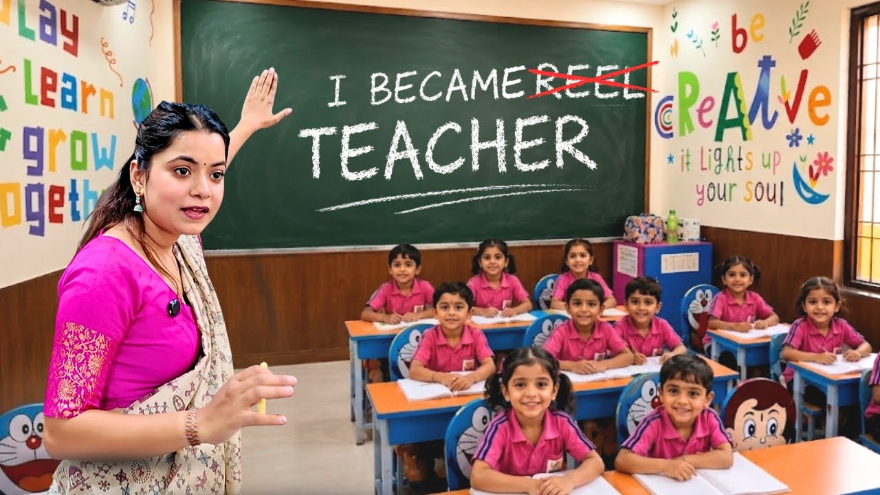 I became a Real Teacher for 24 Hours 👩&zwj;🏫. |sejalgabavlogs