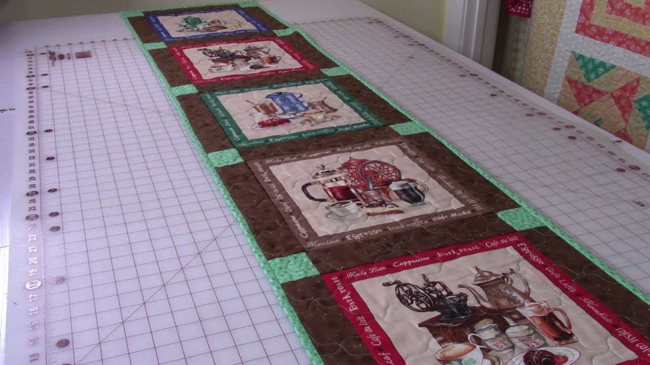 Table Runner Using Panel Fabric