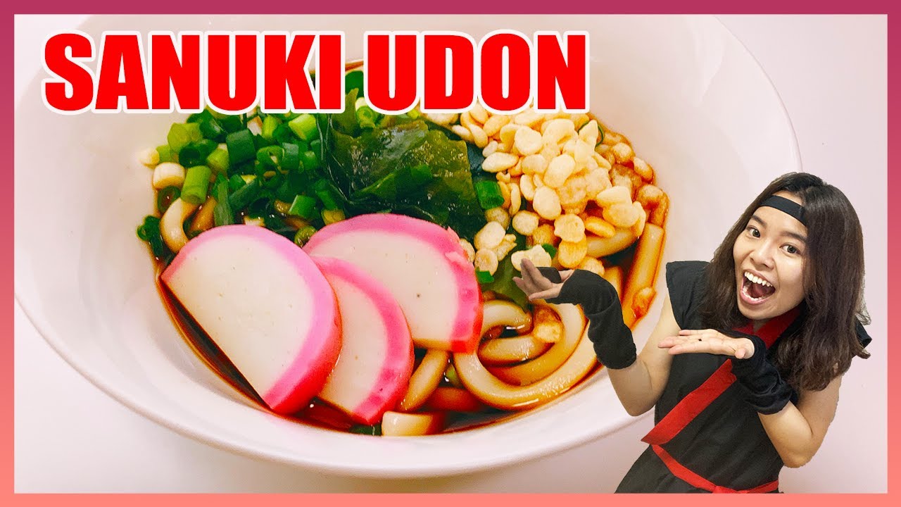 How to make Sanuki Udon in 3 steps| Japanese Recipes with Ninja Girl