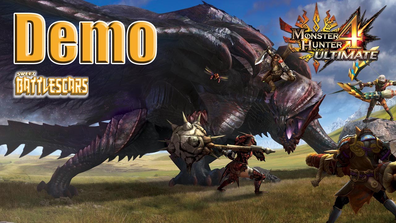 MONSTER HUNTER 4 ULTIMATE DEMO - ГЕЙМПЛЕЙ - HD - КАРТА ЗАХВАТА 3DS
