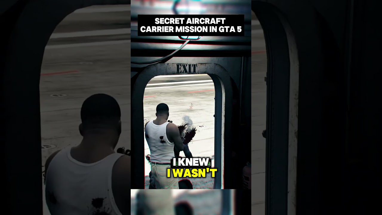 Secret Aircraft Carrier mission in GTA 5 #gta5shorts #gta5secrets #gta5clips #gta5moments #gtaoutfit