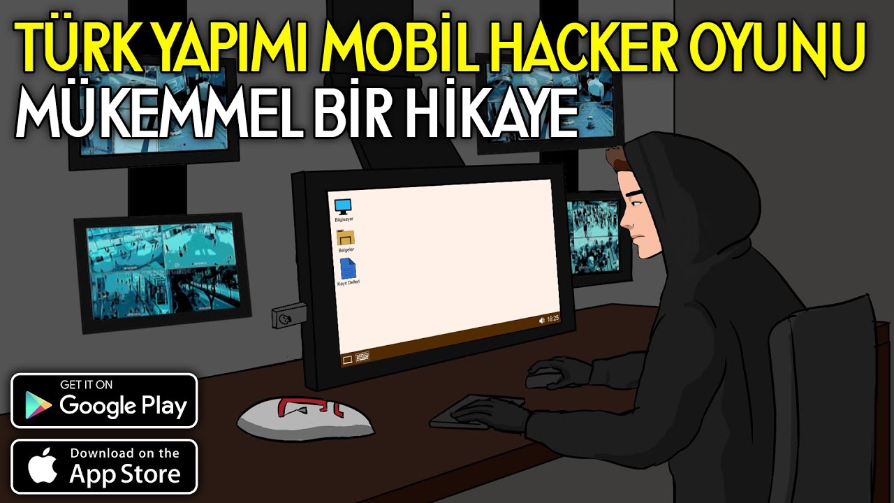 Yerli Yapım Mobil Oyun HACKER: BAŞLANGIÇ (Türkçe Hikayeli Mobil Oyun) Android-iOS