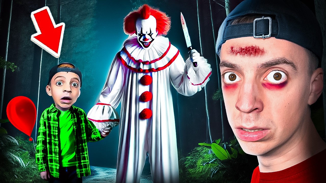 KLEINER JUNGE trifft zum 1. mal HORROR CLOWN! 😳🤡