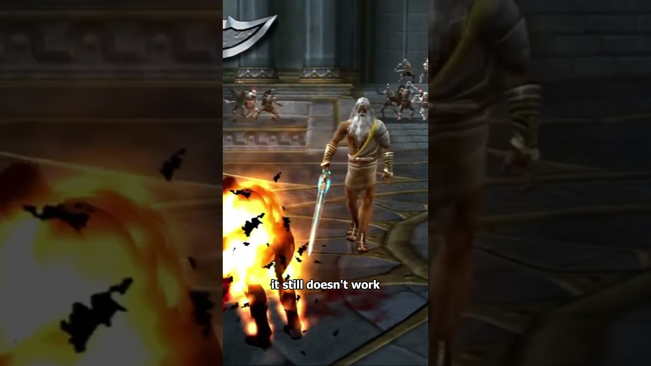 Is it possible to kill Zeus at the beginning of God of War 2? #godofwar2
