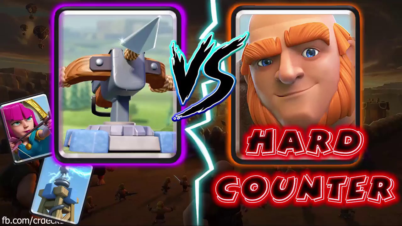 XBow Tesla Archers vs Giant Deck 🌈🌈🌈 X Bow Tesla Archers vs Hard Counter Deck