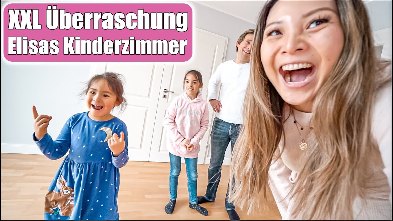 Große Überraschung im Kinderzimmer 😍 Elisas Reaktion! Umzug packen Countdown VLOG | Mamiseelen