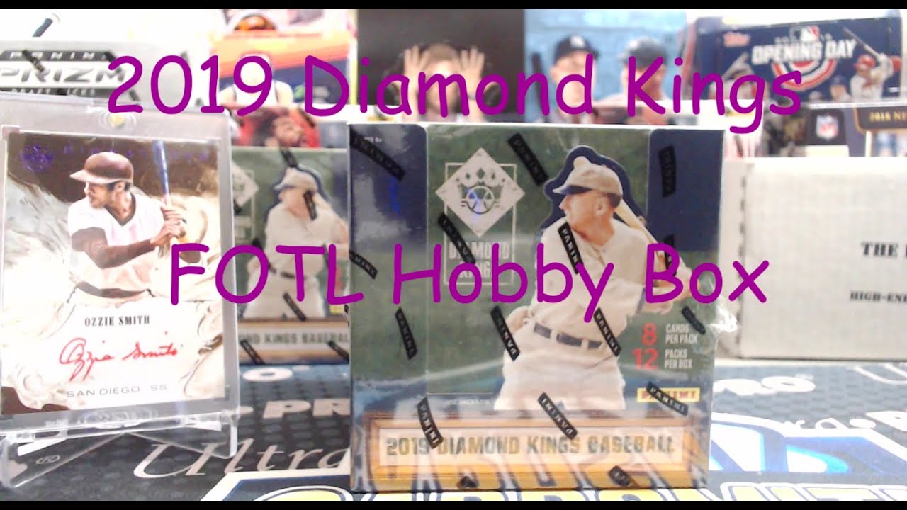 2019 Diamond Kings Baseball Hobby Box FOTL ** 1 Auto & Relic to 10 or less **