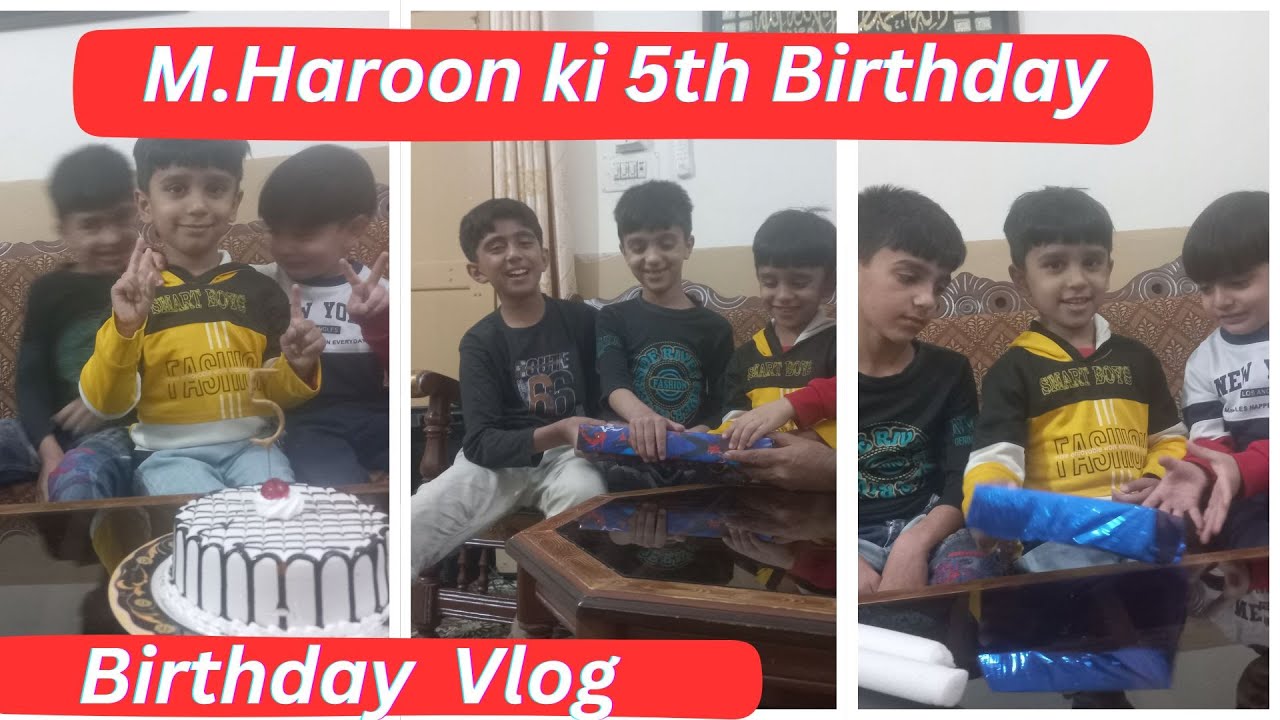 M  Haroon ki 5th birthday || Birthday Party ideas || Kids birthday decoration || #TripleCrazyKids