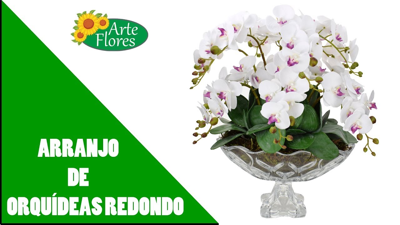 Como Fazer Arranjo de Orquídeas Artificiais Redondo
