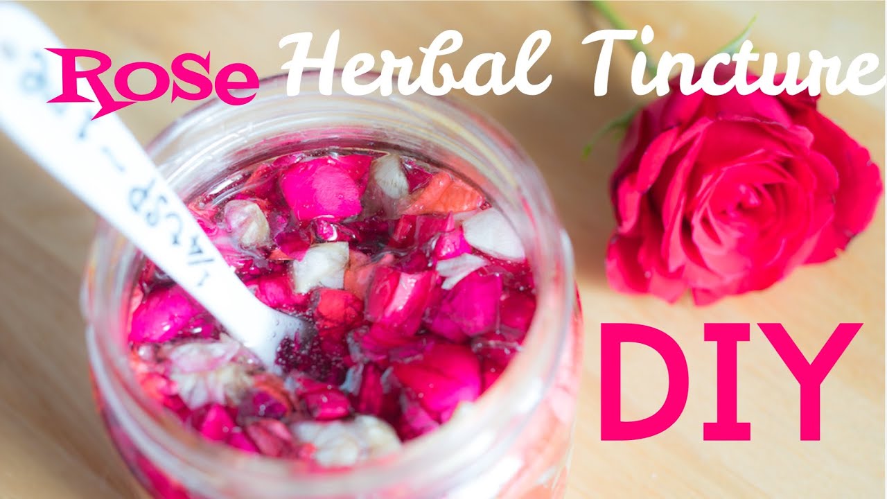 Herbal Tinctures: Rose Glycerite - Anti Aging Skin Care Ingredient for your homemade cosmetics