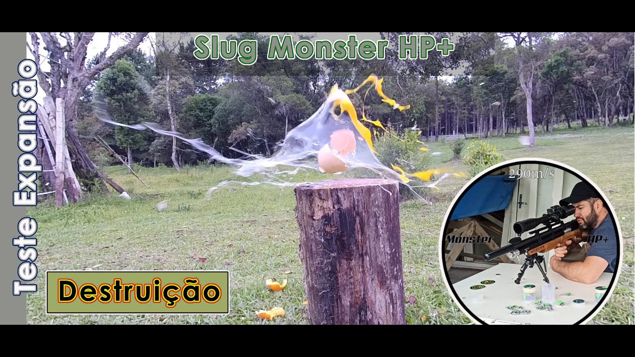 Teste de destrui&ccedil;&atilde;o Slow Motion - Slug HP+ Monster
