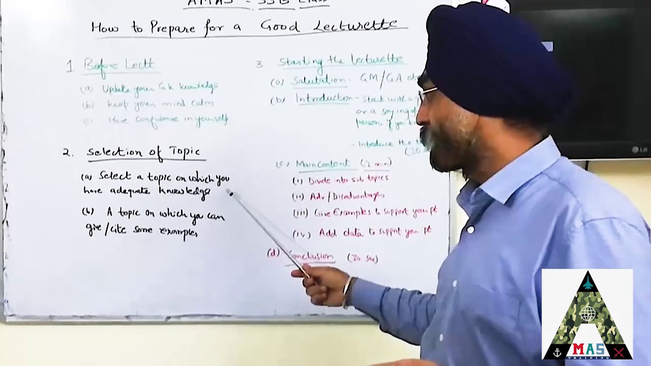 SSB Training :- How to prepare for a Good Lecturette Practice
