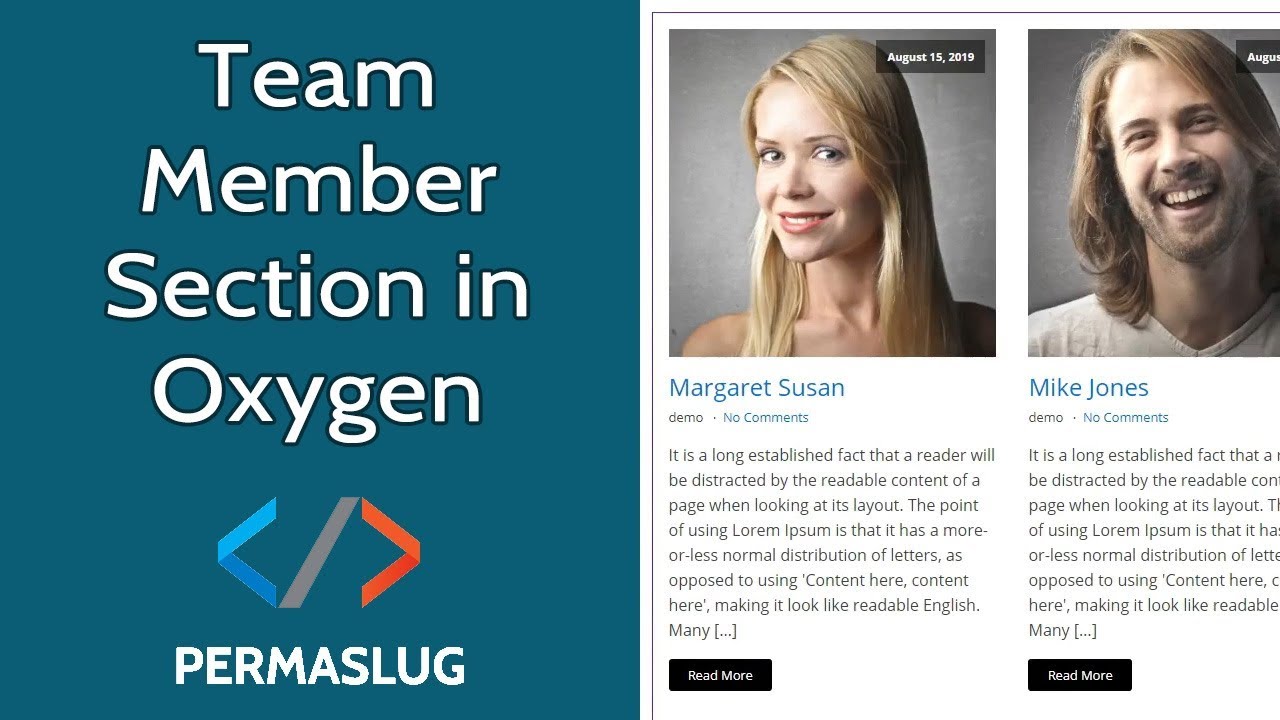Add Team Members Using ACF and CPT UI - Oxygen Builder