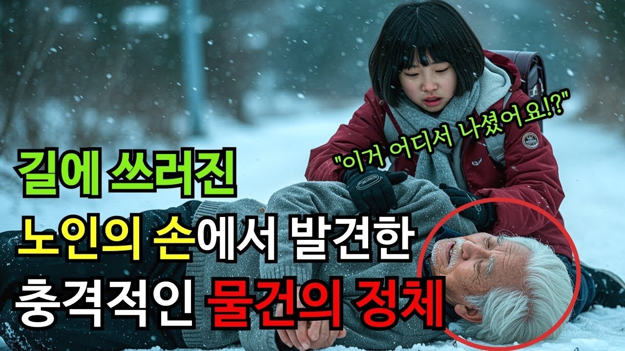 폐지줍던 소녀  이거 어디서 나셨어요   길에 쓰러진 할아버지의 손에서 발견된 이물건   감동사연   반전결말   오디오북