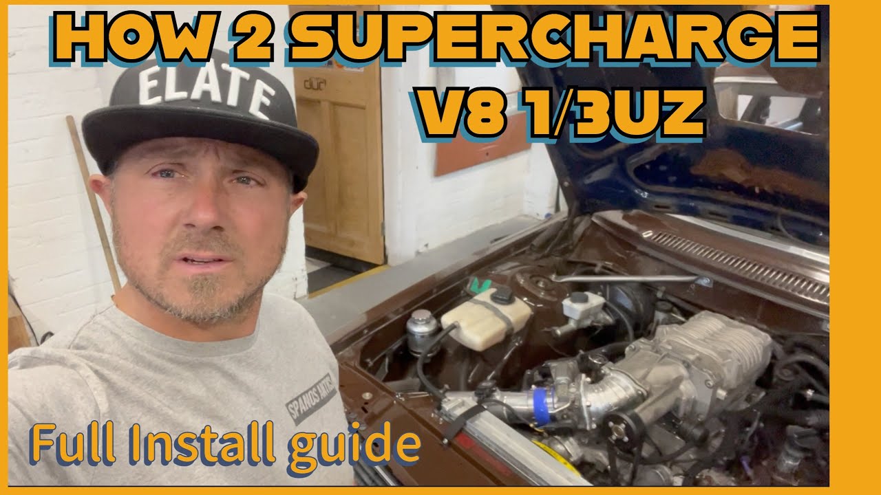 How To Supercharge 1/3UZ !!  ELATE Manifold + Eaton TVS1900 | Full installation video