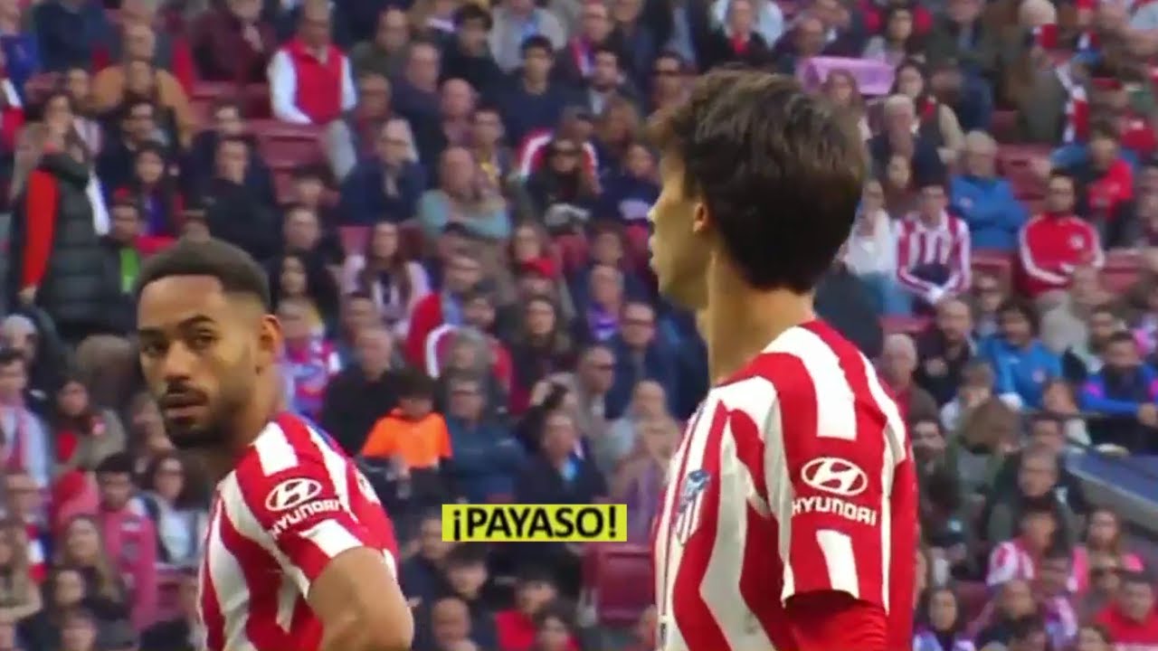 La reacción de Joao Félix tras marcar mirando a la grada