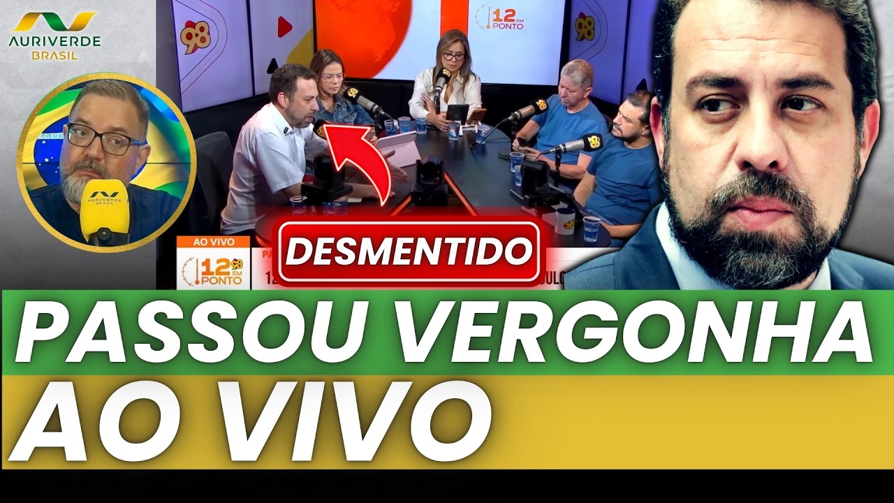 Boulos &eacute; desmentido durante entrevista em r&aacute;dio e passa VERGONHA ao vivo!