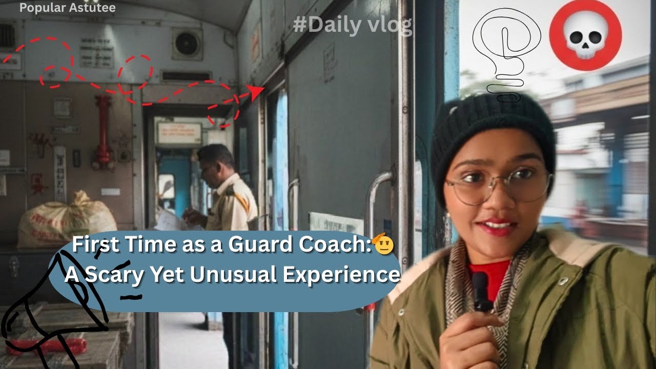 Passenger train Guard Coach! (Unusual Experience) 😮 #dailyvlog #vlog #train #students 