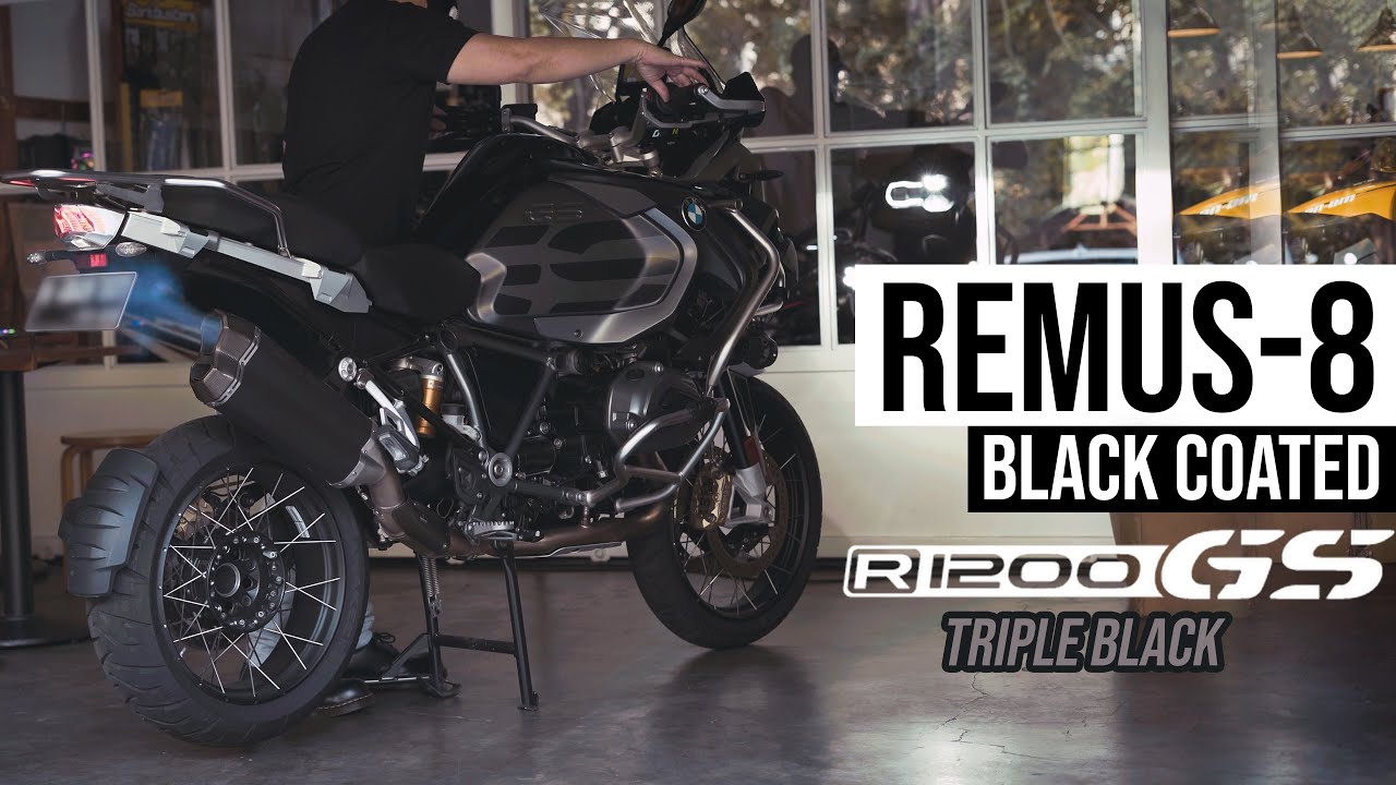 BMW R1200 GS Triple Black Modified With Remus Exhaust | Sound Check | Omura TV prod.