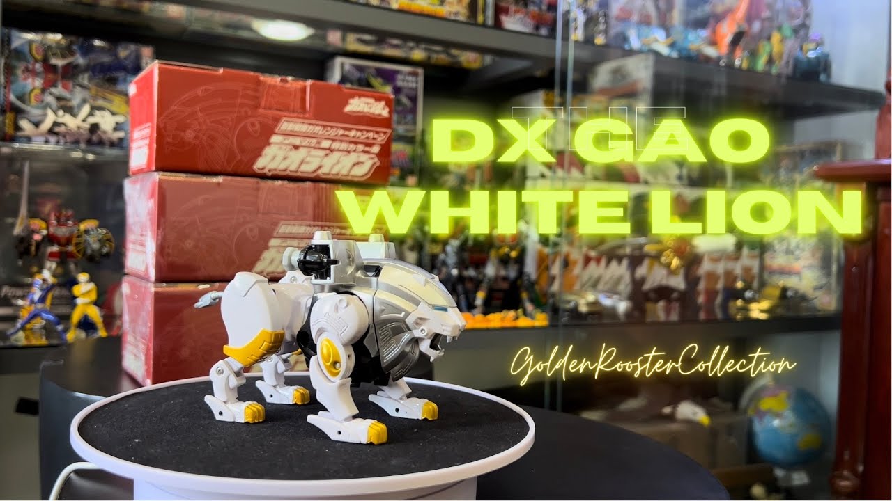 Mở hộp DX Gao sư tử Trắng bản màu giới hạn - Unbox DX Gaoranger White lion Limited - ガオライオン 特別カラー版