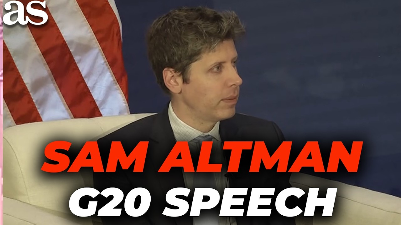 Sam Altman's BIG AI PREDICTION: the greatest BOOM in GLOBAL COMMERCE | FULL G20 SPEECH