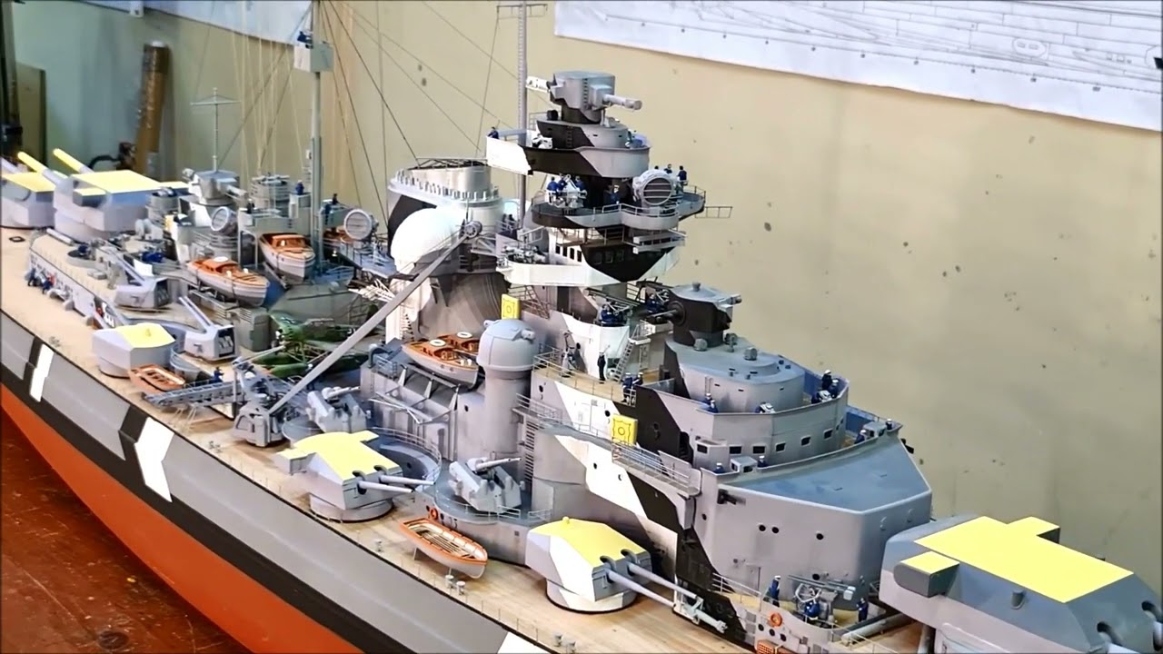 KMS Bismarck Model Ship