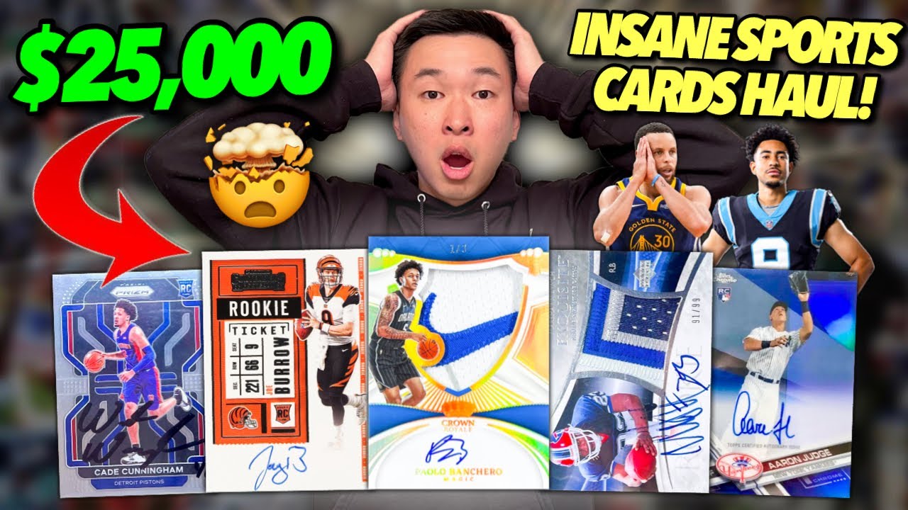БЕЗУМНАЯ ЛОВЛЯ СПОРТИВНЫХ КАРТОЧЕК НА 25 000 ДОЛЛАРОВ (МОЯ ЛУЧШАЯ ПОКА)! 😱🔥