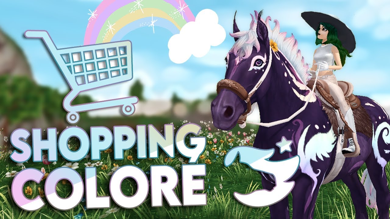 SHOPPING AU ROYAUME DES NUAGES : OBJETS ET CHEVAL ARC-EN-CIEL | STAR STABLE ONLINE ❤