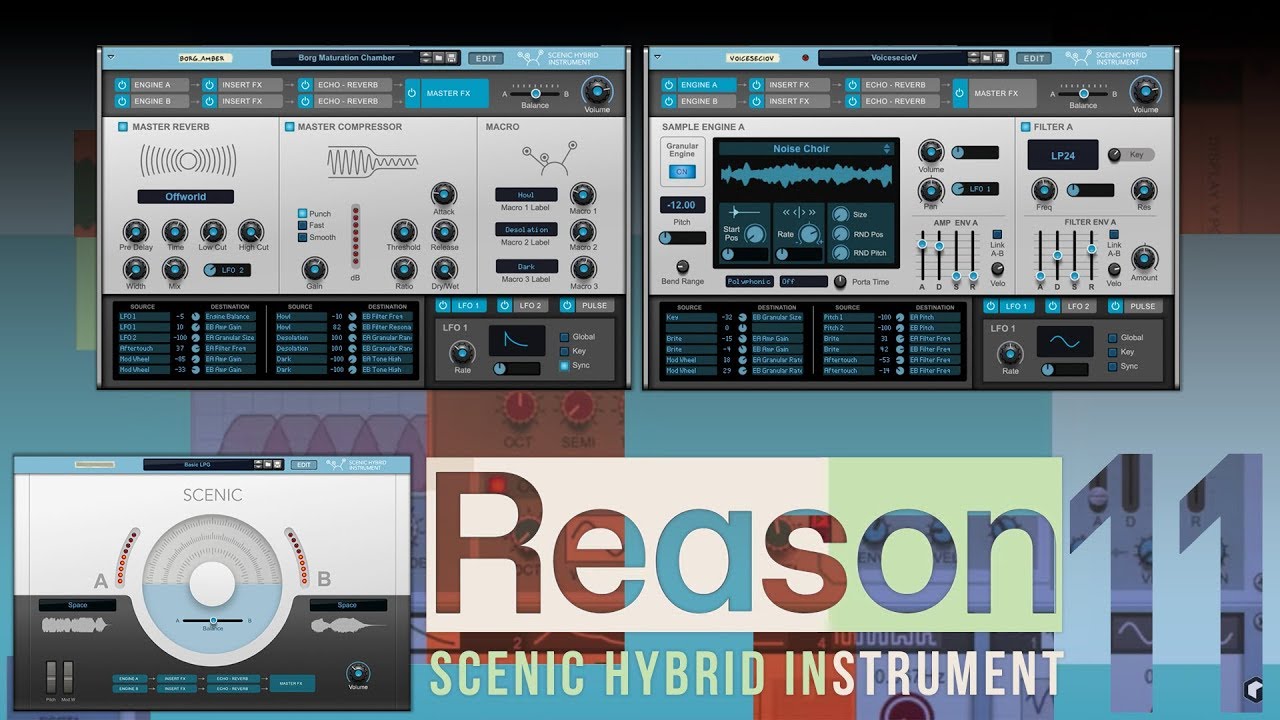 How to RECREATE Scenic Hybrid Instrument 🤯 (using STOCK Reason 11 effects & instruments)