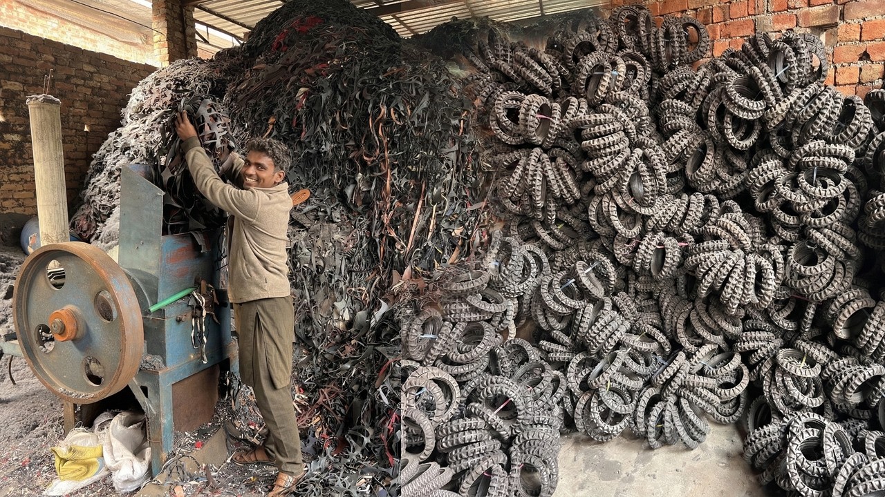 3 SHOCKING Things You Never Knew About Making Baby Bike Tires from Raw Material