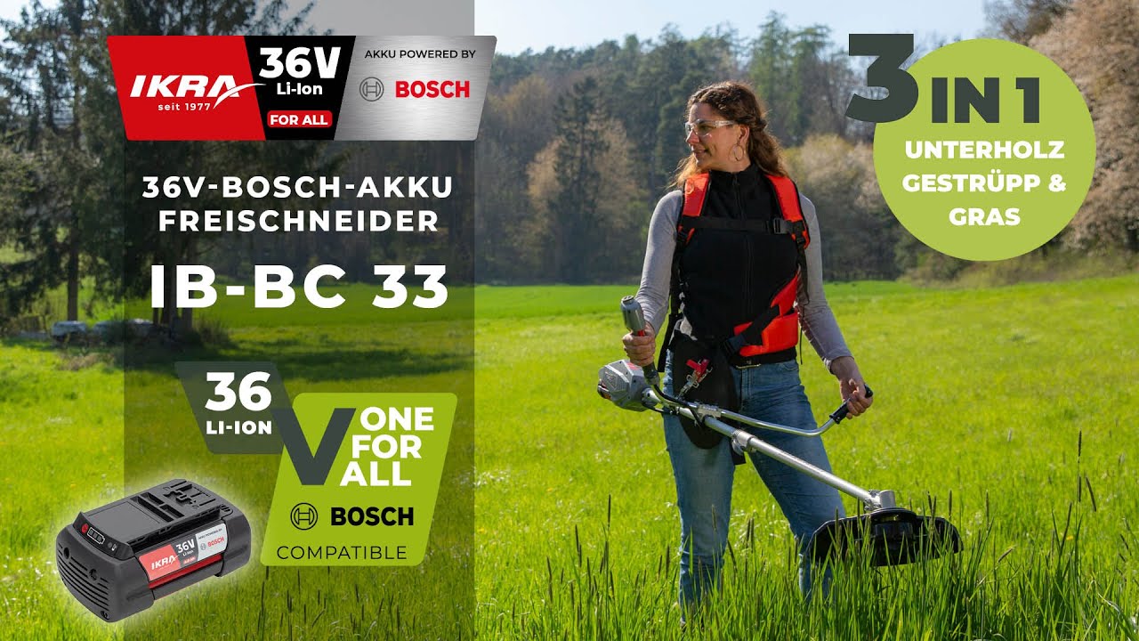 ikra Bosch 36 V Akku Freischneider IB BC 33