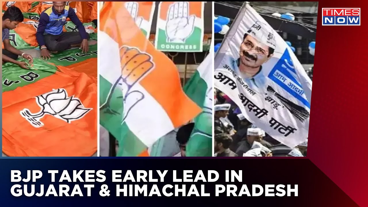 BJP Takes Early Lead In Gujarat & Himachal Pradesh | Latest Election Result Updates
