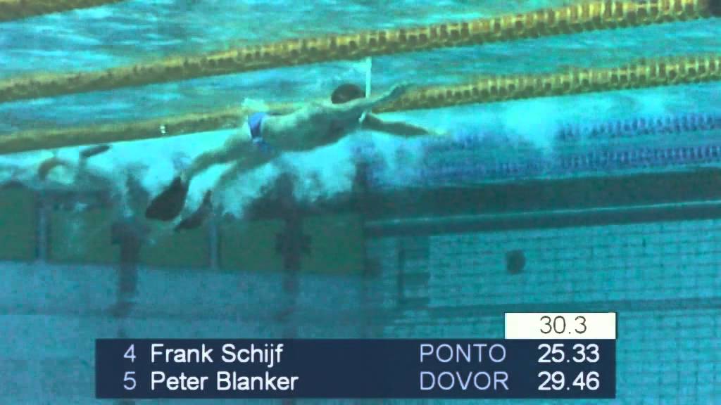 Finswimming 100 meters Bifins Masters Eindhoven June 21st 2014