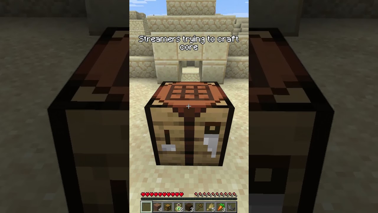 Top Streamer Crafting Fails #shorts #minecraft