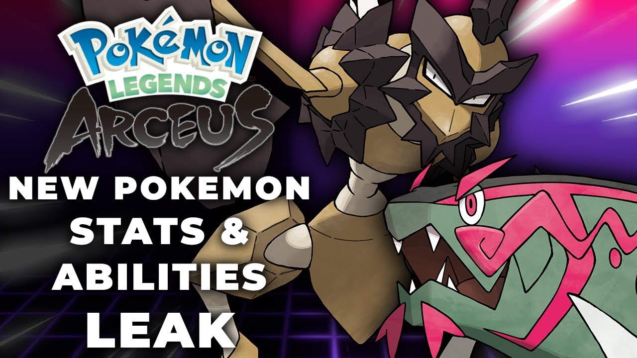 Pokemon Legends Arceus NEW POKEMON STATS AND ABILITIES! (Leak) | Pokemon Legends Arceus