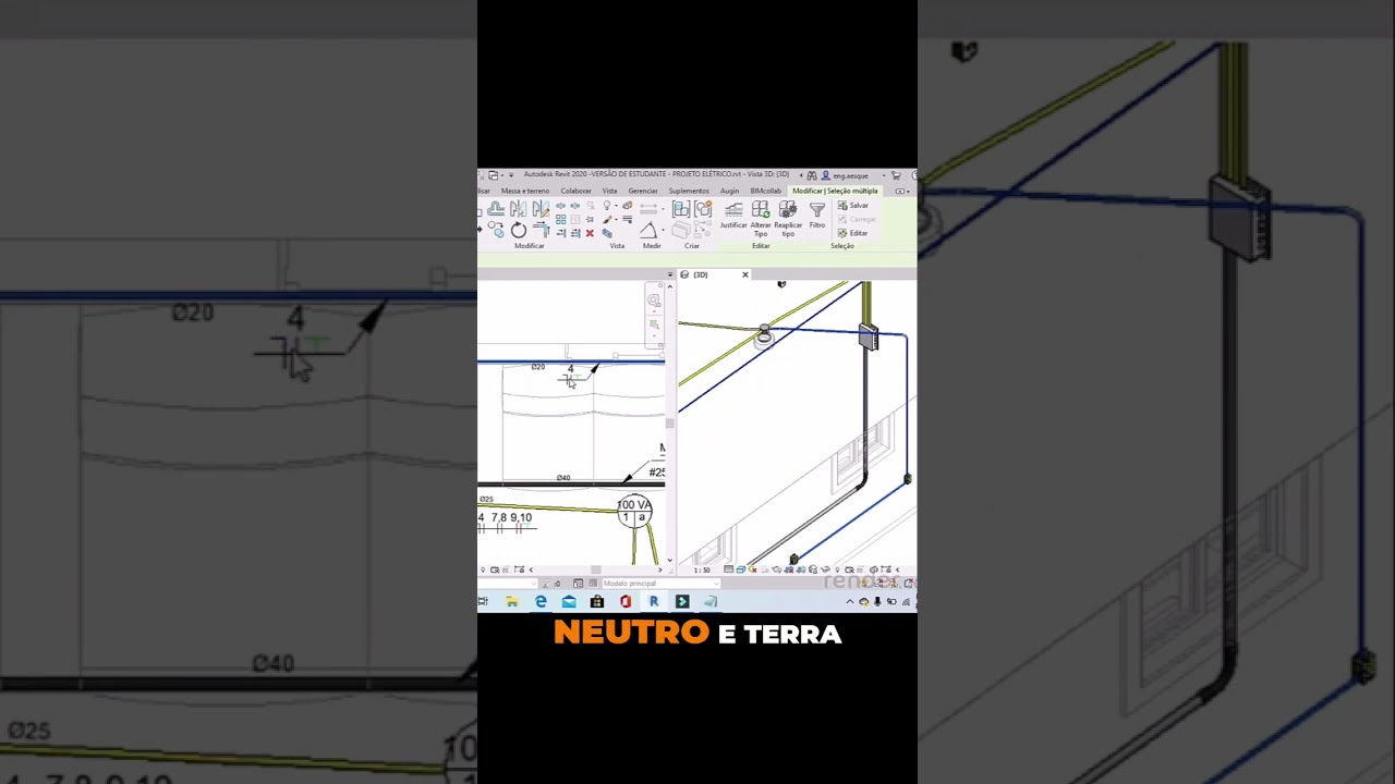 Como quantificar as fia&ccedil;&otilde;es dos condu&iacute;tes em um projeto el&eacute;trico no Revit