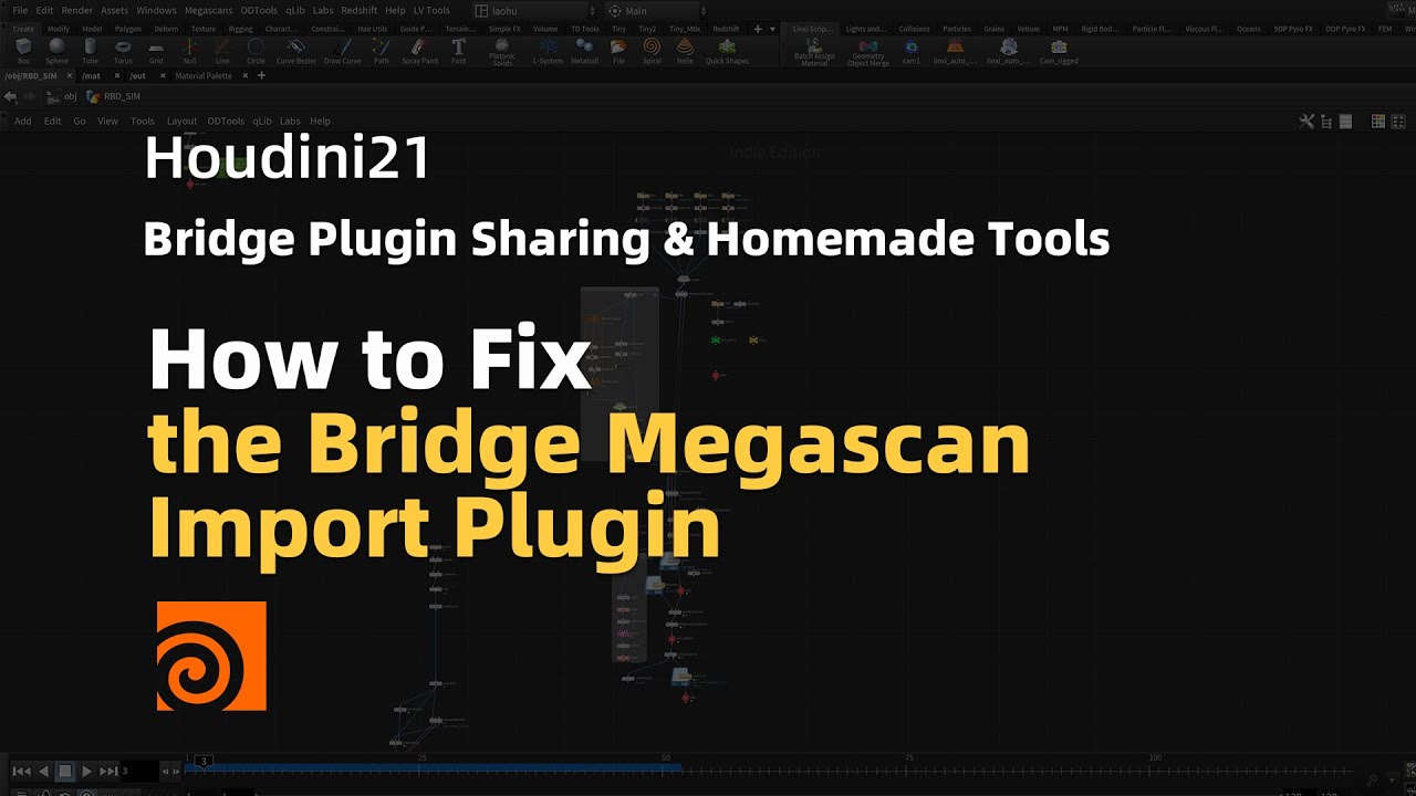 [Houdini]How to Fix the Bridge Megascan Import Plugin