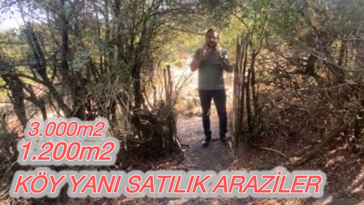 KÖY YANI SATILIK ARAZİLER 3.000m2-1.200m2