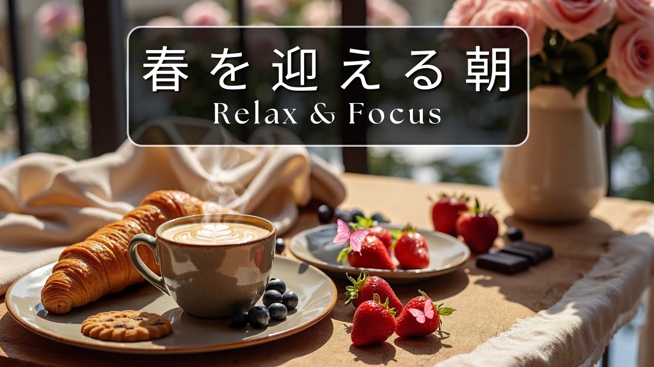 【季節のカフェBGM】春を迎える静かな朝 🌸｜Jazz & Bossa Nova